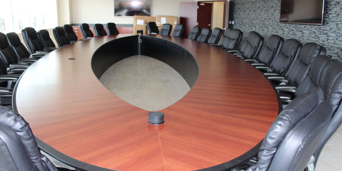 Custom boardroom table