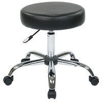 Backless Stool with Vinyl Seat