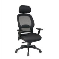 Breathable Mesh Back Managers Chair with Adjustable Headrest