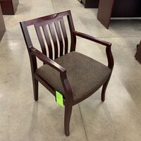 MISC WOOD GUEST CHAIRS QTY:2