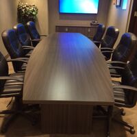 Heartwood Boardroom Table in Grey Dusk