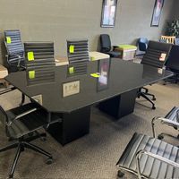 USED RECTANGLE GRANITE MEETING TABLE