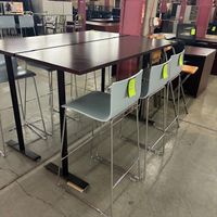 USED BAR HEIGHT TABLE W T-LEGS